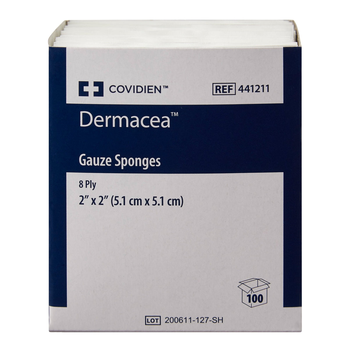 Dermacea™ 2 X 2 Inch 8-Ply Gauze Sponges - 441211