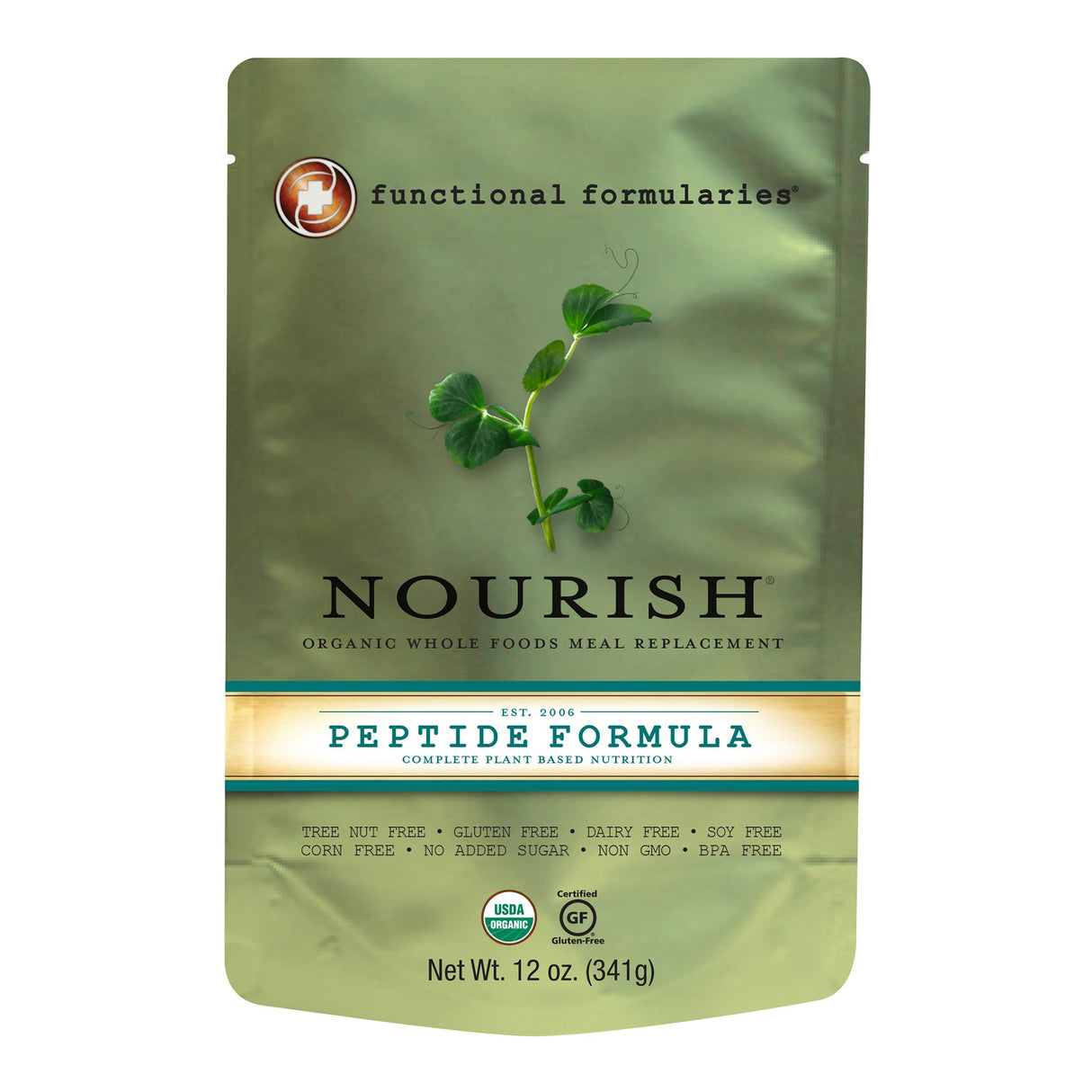 Nourish® Peptide Organic Pediatric Tube Feeding Formula - Case of 24