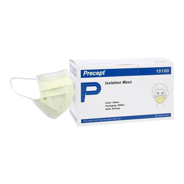 Precept Procedure Mask Pleated Earloops Mask - Case of 500