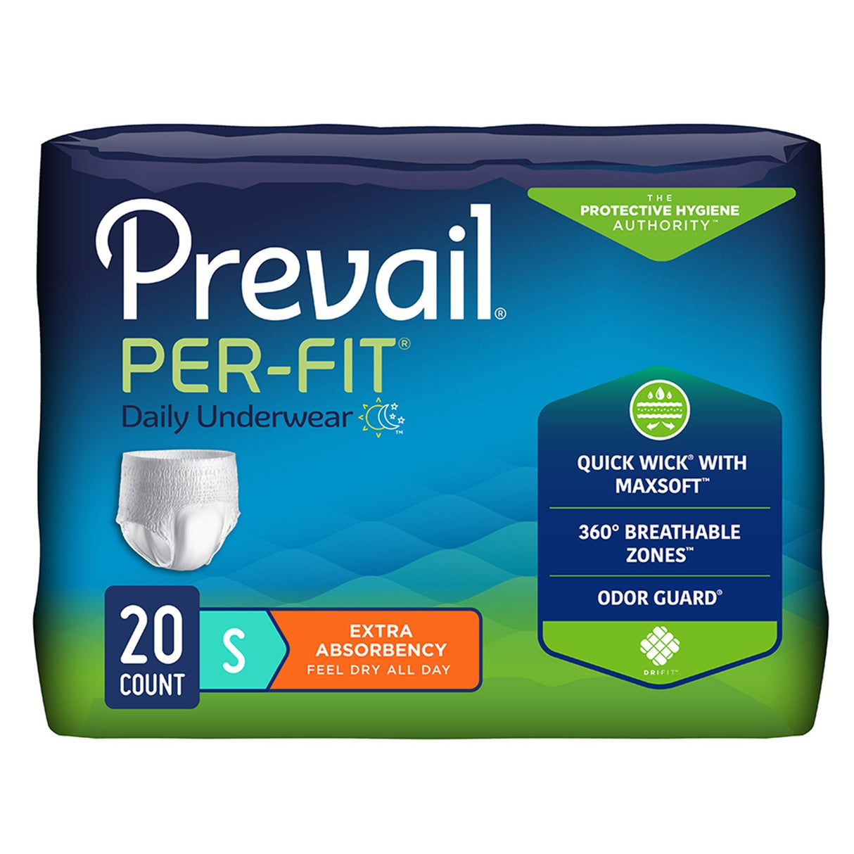 Prevail® Per-Fit® Pull On Incontinence Underwear - Large - Medical Supply Surplus