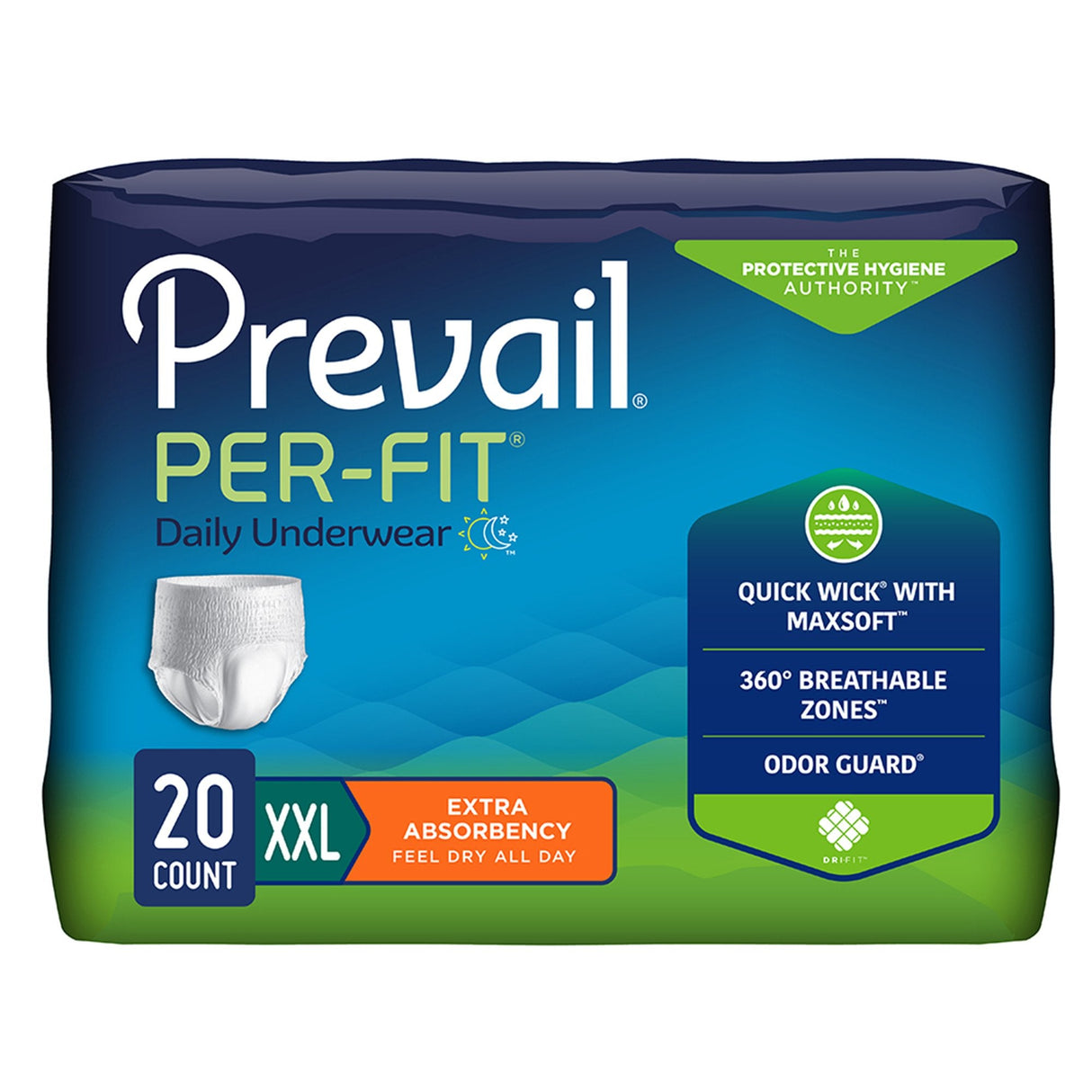 Prevail® Per-Fit® Pull On Incontinence Underwear - Large - Medical Supply Surplus