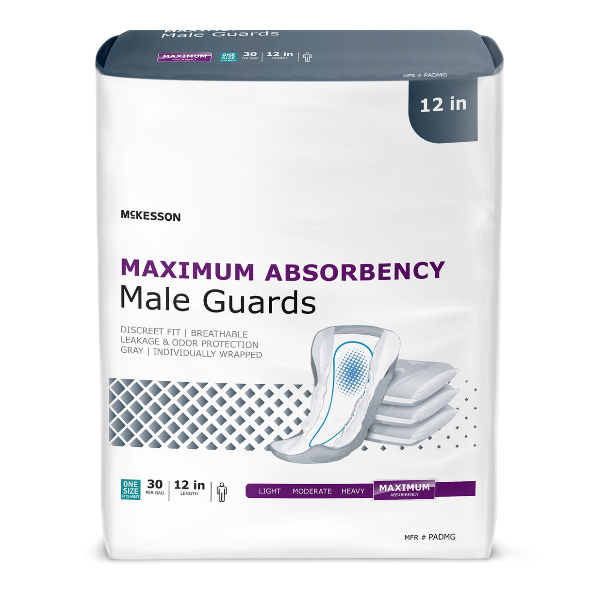 McKesson Maximum Absorbency Male Guards - 180 Case - Medical Supply Surplus