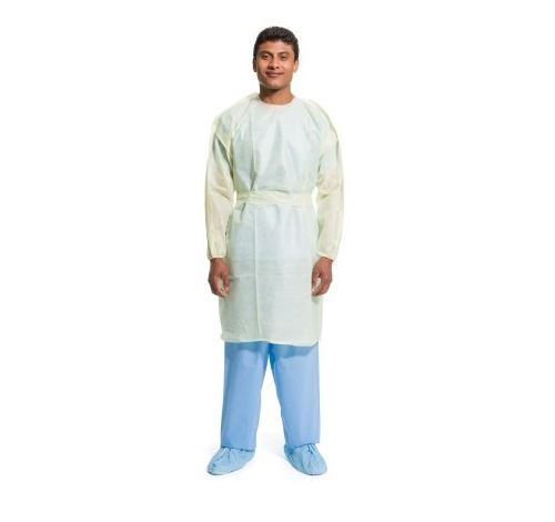 Halyard Basics™ Yellow Protective Procedure Gown - AAMI Level 2