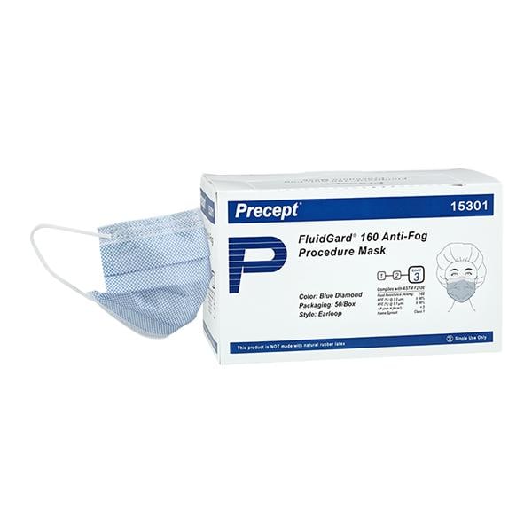 FluidGard® 160 Anti-fog Foam Procedure Mask 15301- Case of 500