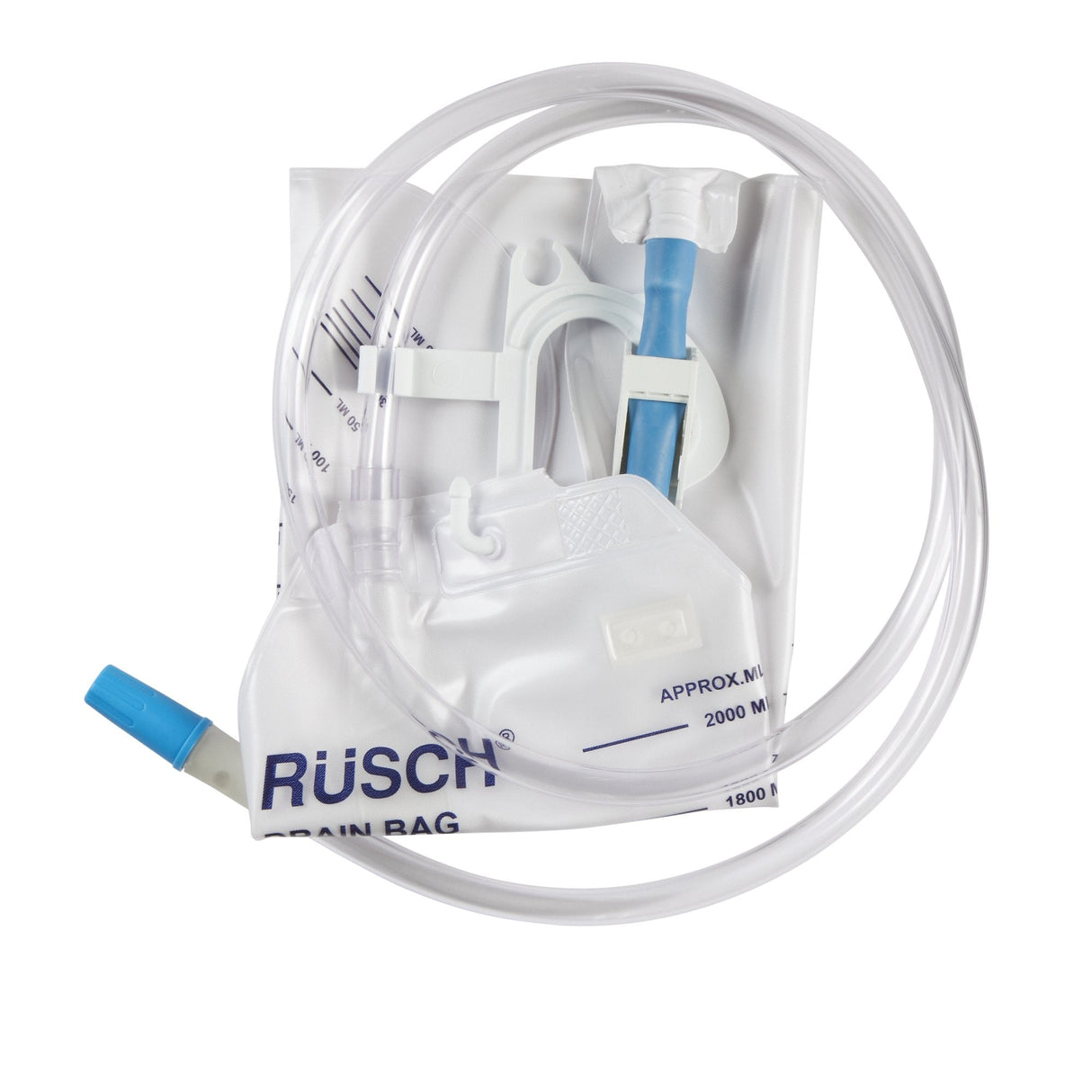 Rusch® 2000 mL Anti Reflux Urinary Drain Bag - 390060 - Medical Supply Surplus