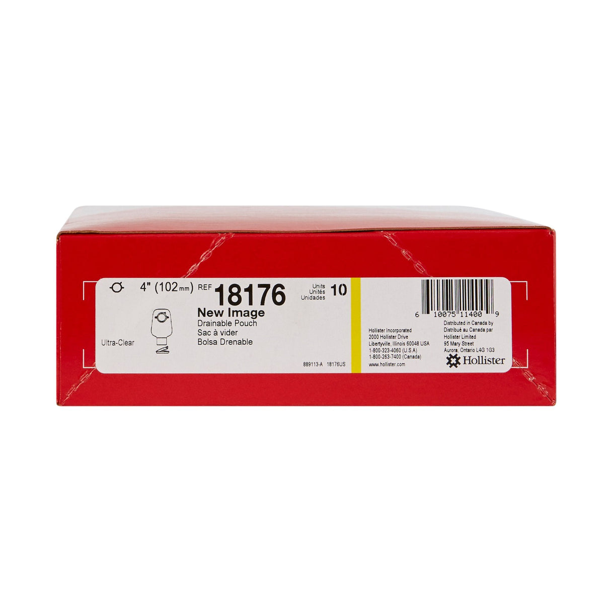 Hollister 18176 New Image™ Ostomy Pouch - Box of 10