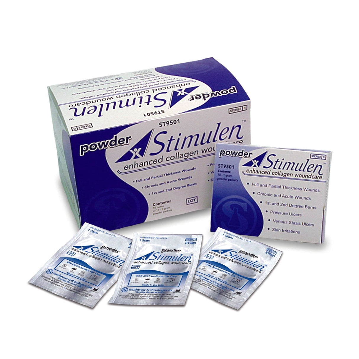 Stimulen™ Enhanced Collegen Powder - 10/Box - Medical Supply Surplus