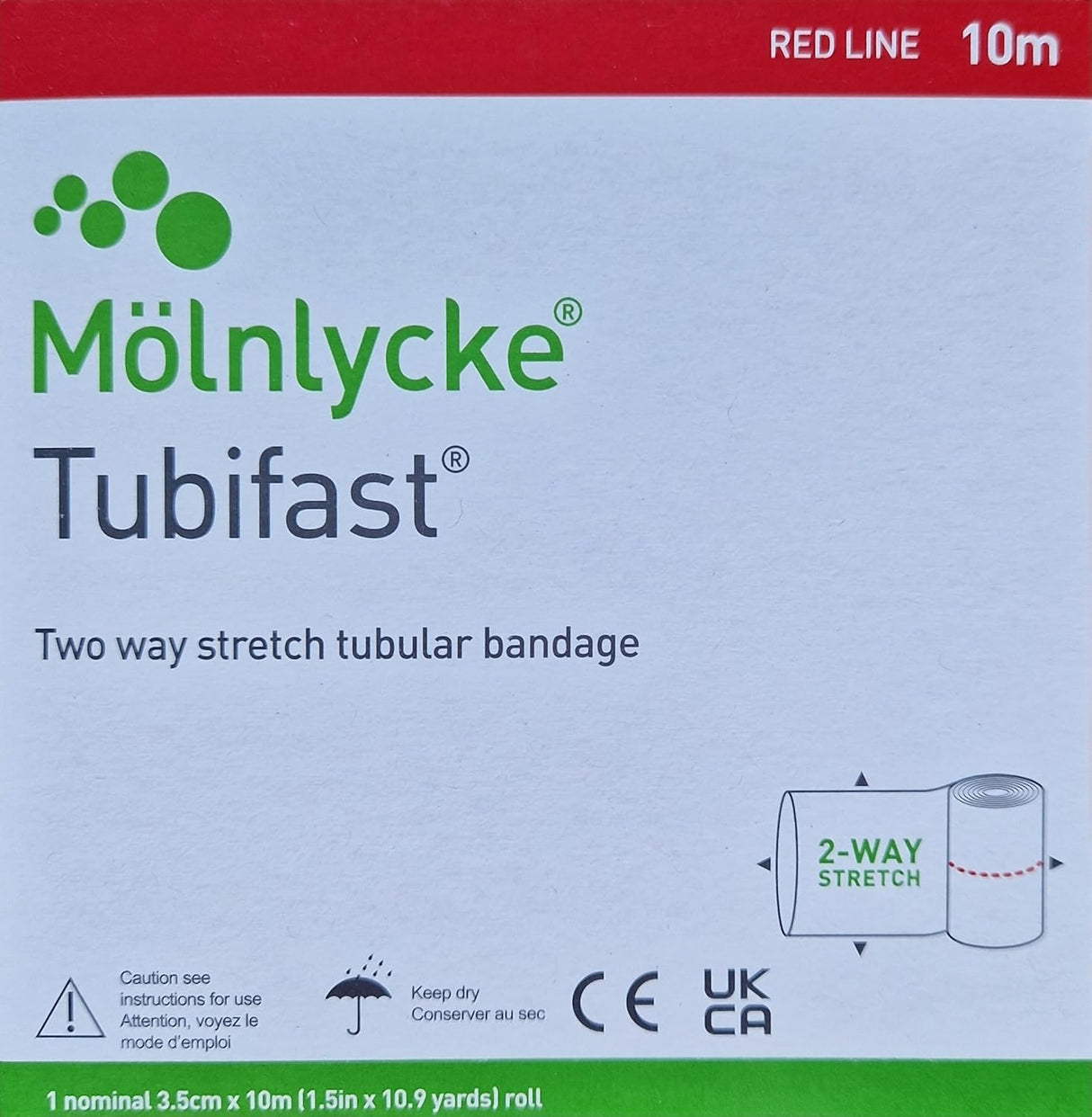 Tubifast® Red Line 1.5in 2-Way Stretch Tubular Bandage - 2434 - Medical Supply Surplus