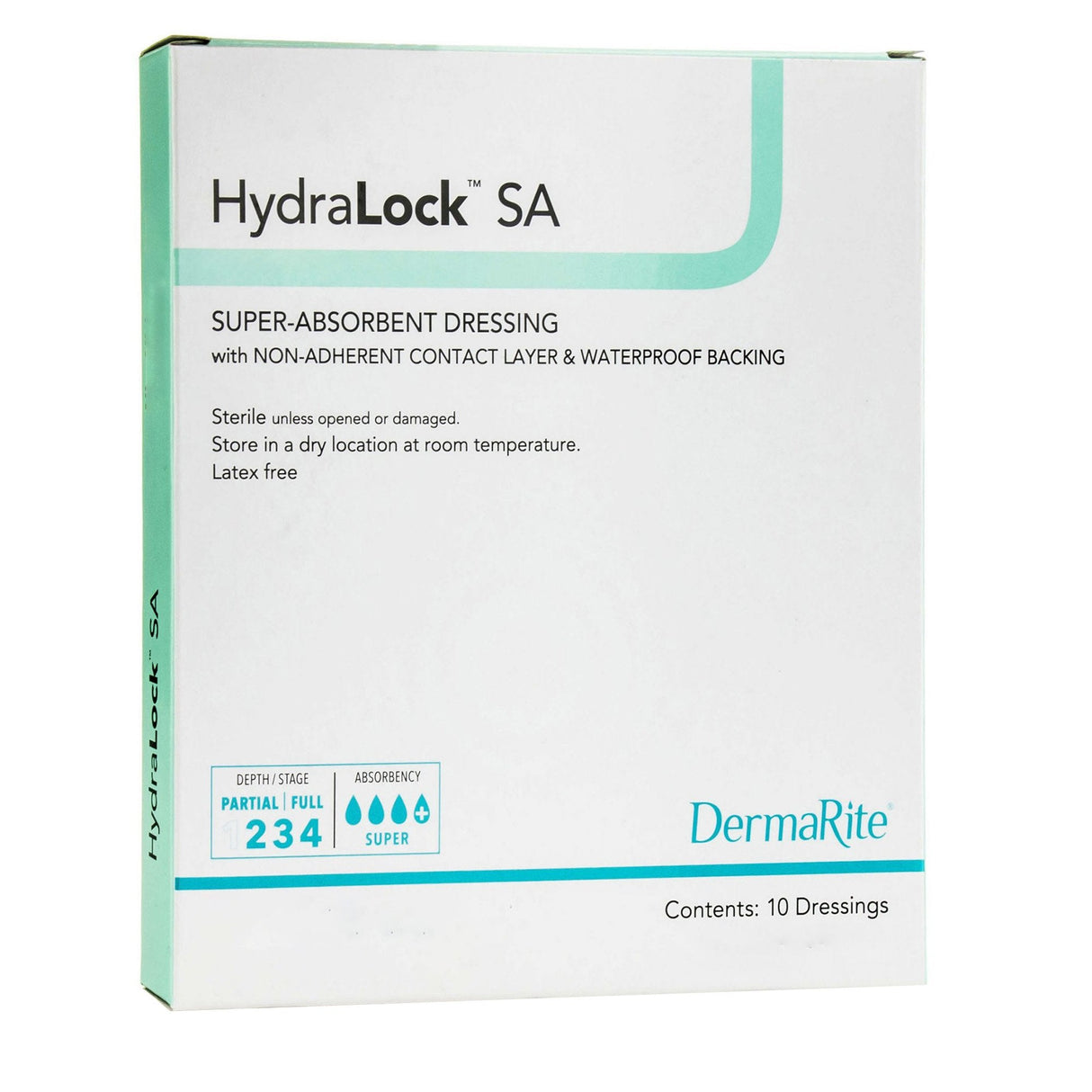 HydraLock™ SA 3 x 3 Super Absorbent Dressing - Box of 10 - Medical Supply Surplus