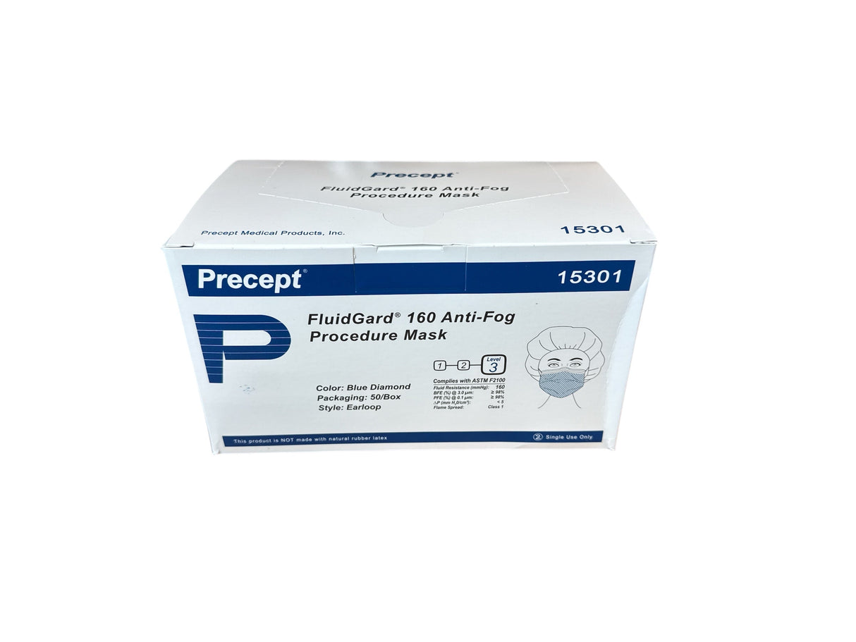 FluidGard® 160 Anti-fog Foam Procedure Mask 15301- Case of 500