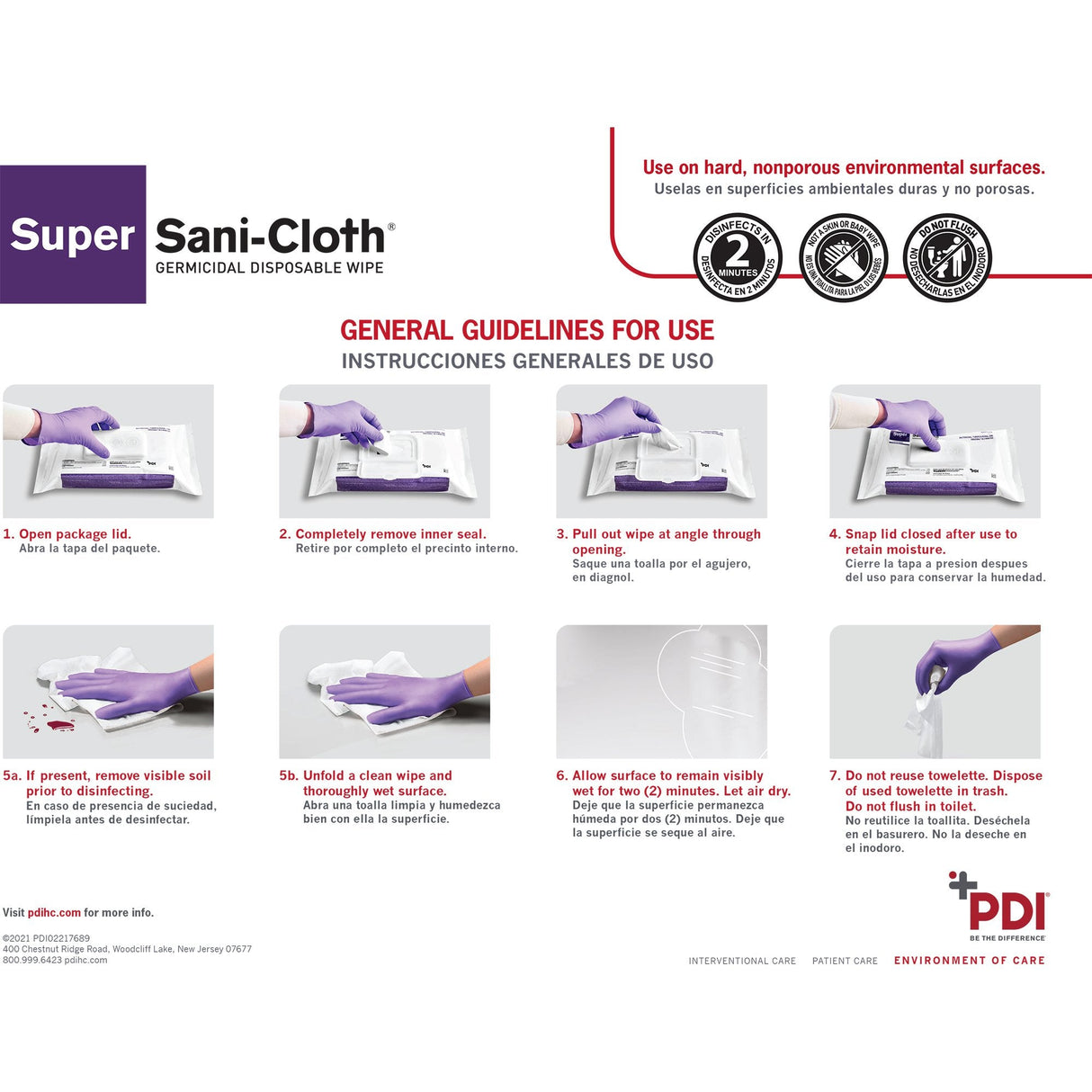 Super Sani-Cloth® Surface Disinfectant Cleaner Wipes -80 Pack - Medical Supply Surplus