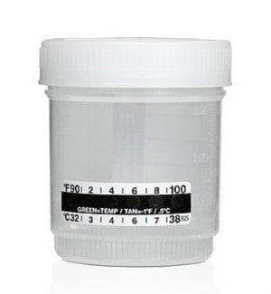 Specimen Collection Cup W/ Temperature Strip - Medical Supply Surplus