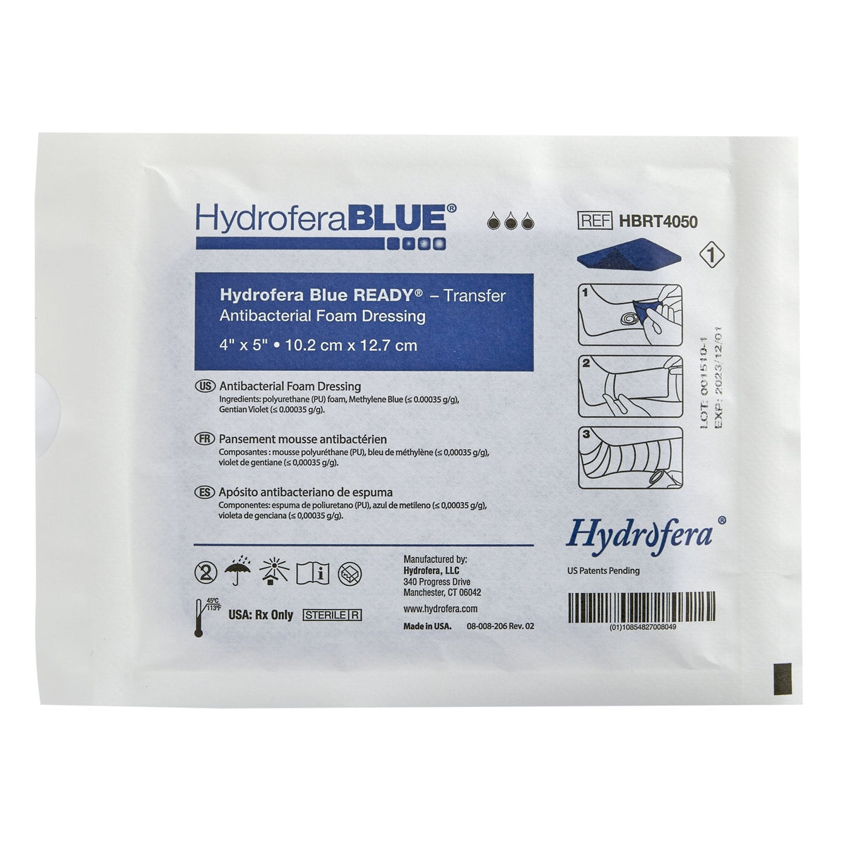 hydrofera blue classic antibacterial foam dressing Antibacterial Foam Dressing Hydrofera BLUE
