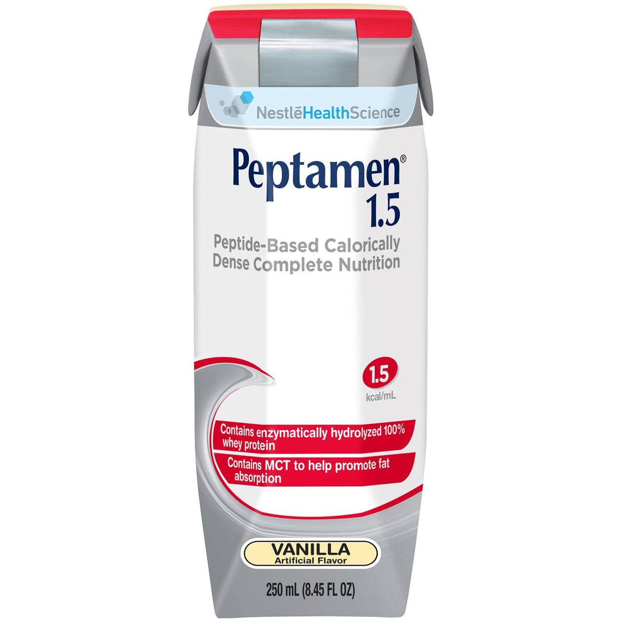 Peptamen® 1.5 Vanilla Tube Feeding Formula 8.45 oz. Unflavored- 24/Carton - Medical Supply Surplus