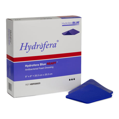 Hydrofera Blue Ready Antibacterial Foam Dressing 8" x 8" - Medical Supply Surplus