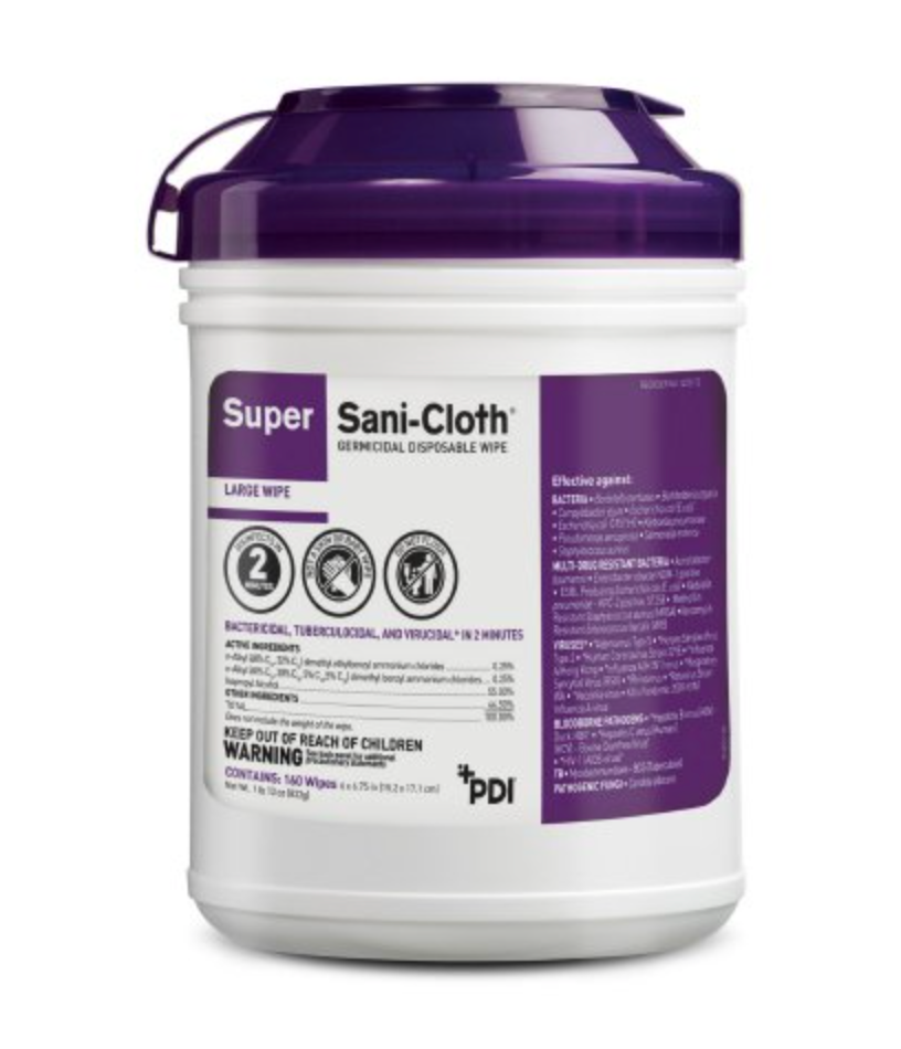 Super Sani-Cloth® Surface Disinfectant - Case of 12 - Medical Supply Surplus