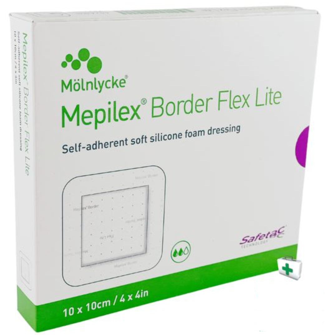 Mepilex® Border Flex Lite 4" x 4" - 581300 - Medical Supply Surplus