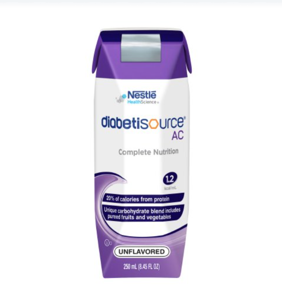 Diabetisource® AC Unflavored Tube Feeding Formula 8.45 oz. - 24/Carton - Medical Supply Surplus