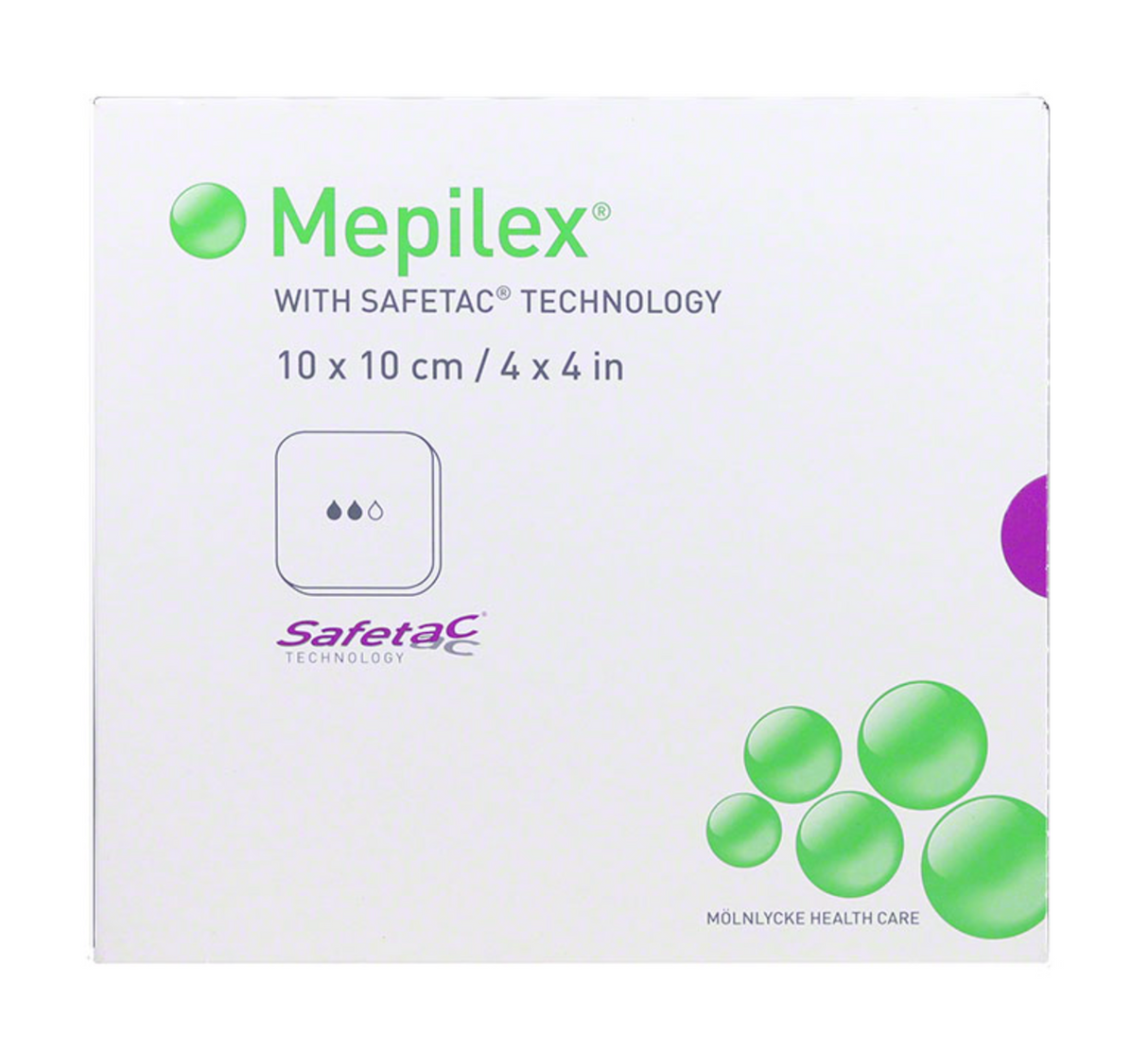 Mepilex® Foam Dressing 4" x 4" -294199 - Medical Supply Surplus