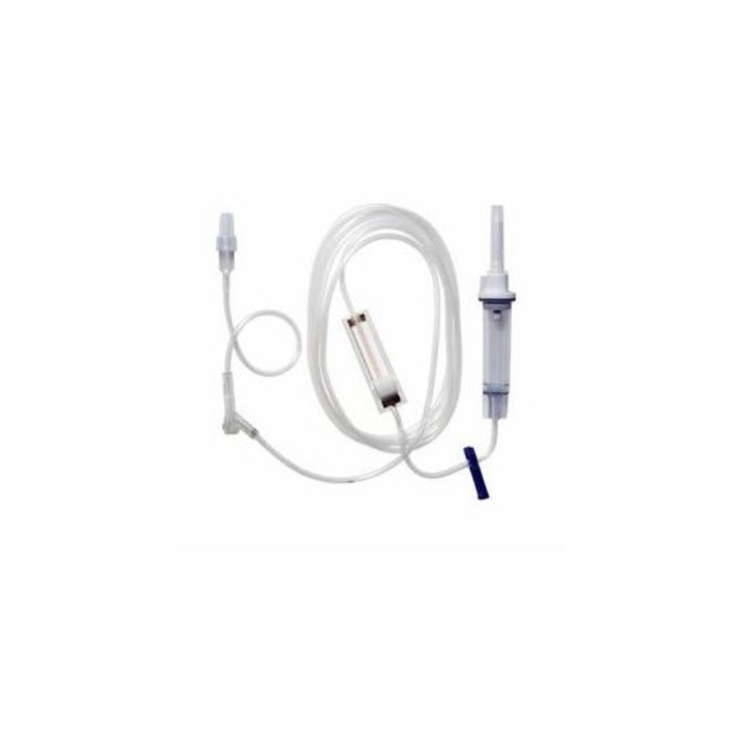 BBraun Administration Set 15 Drops / mL Drip Rate 93 Inch 1 Port - Case of 50 - Medical Supply Surplus