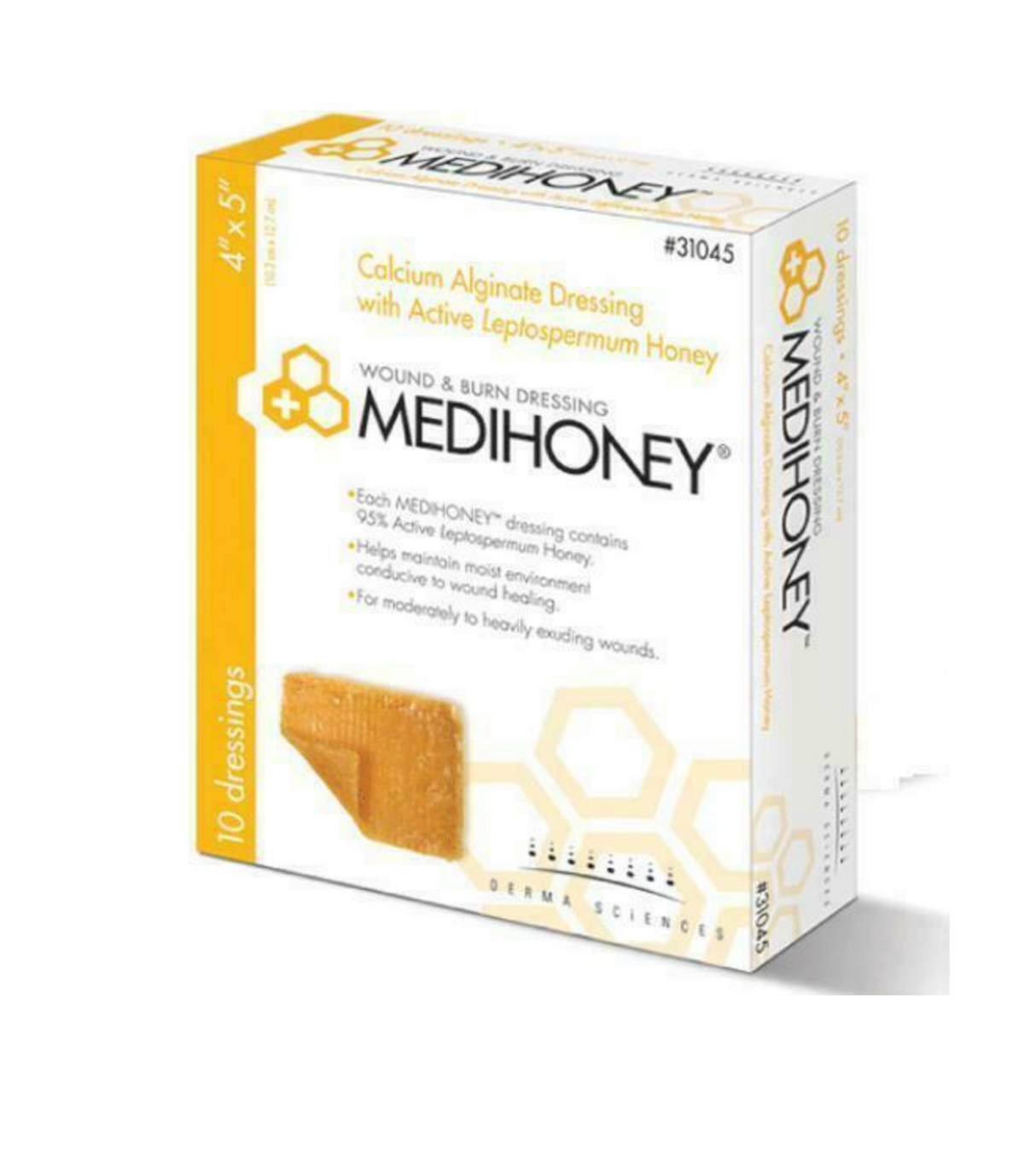 MEDIHONEY® 4 X 5 Calcium Alginate Dressing - 31045 - Medical Supply Surplus
