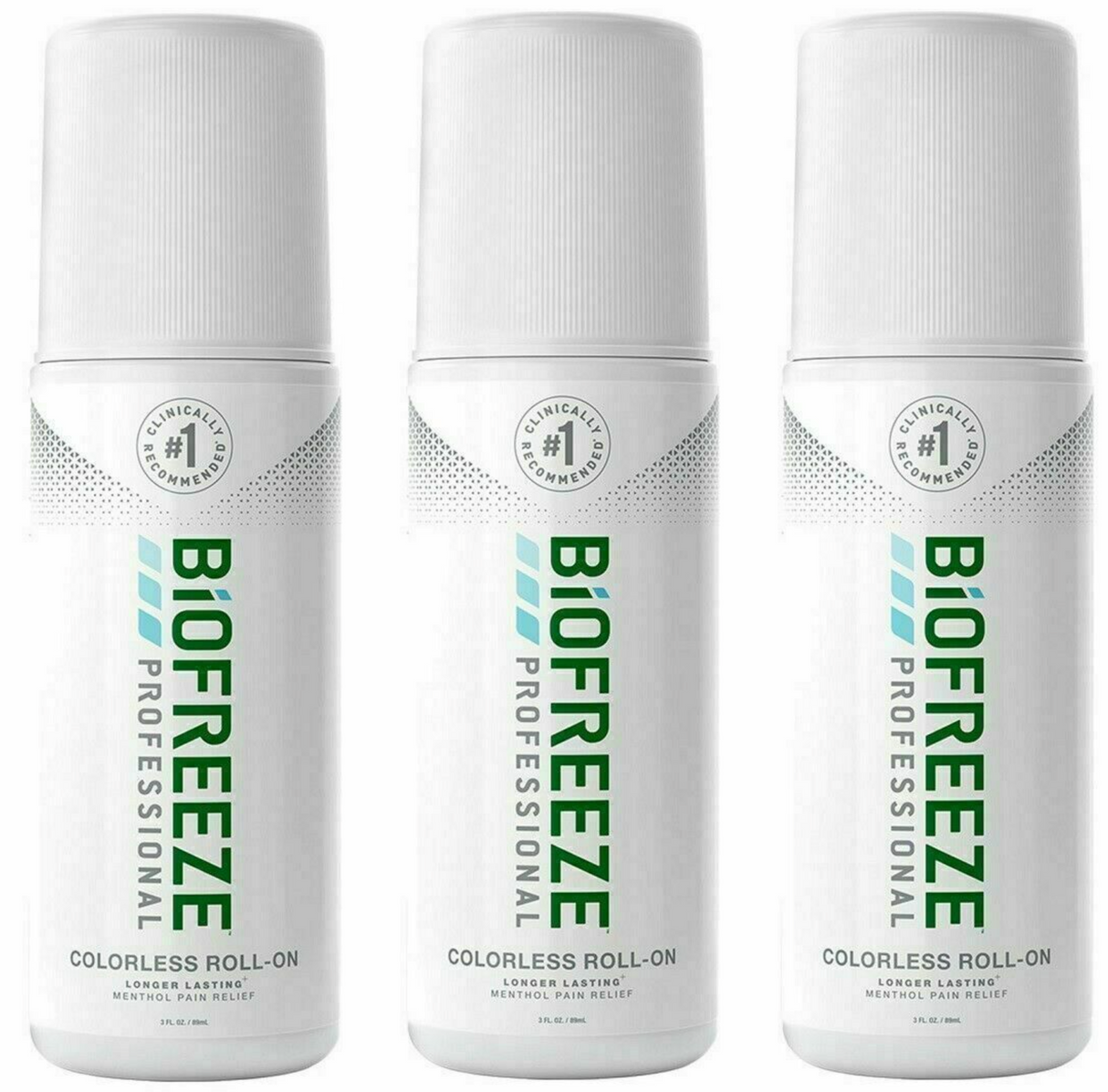Biofreeze Professional Roll-On 5% Pain Relief Gel, 3oz - Medical Supply Surplus