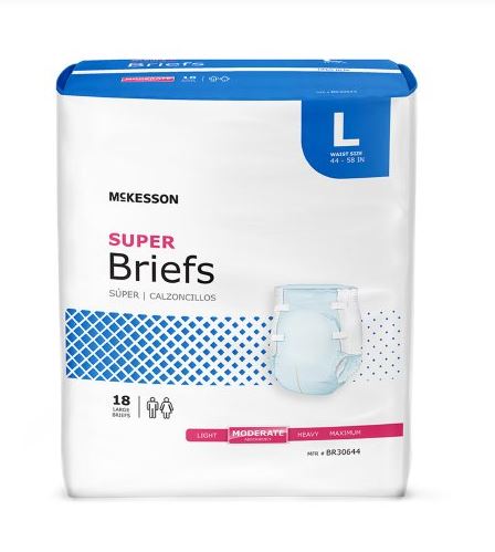 McKesson Super Absorbency Incontinence Briefs - Medical Supply Surplus