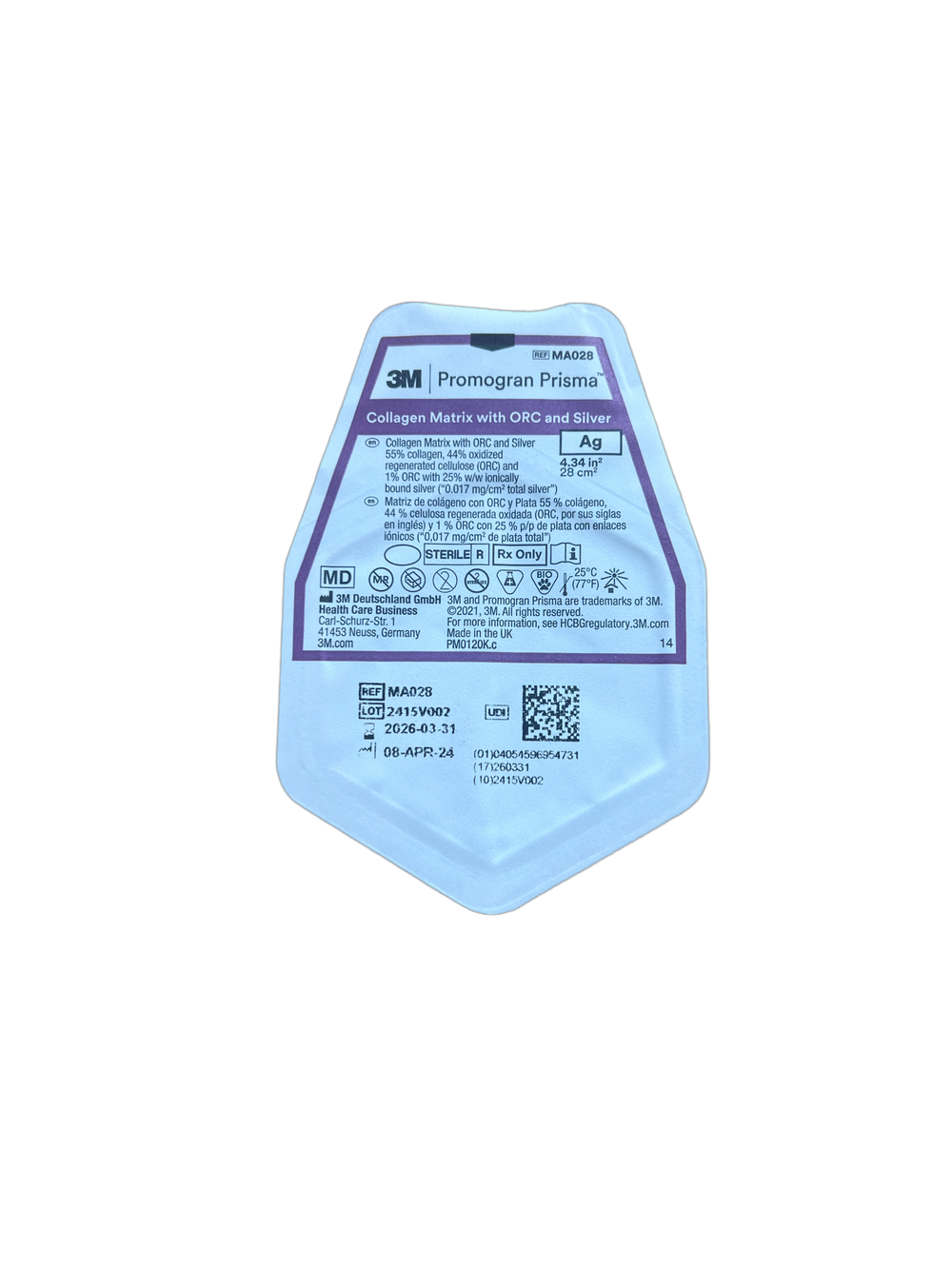 3M Promogran Prisma Matrix Dressing - MA028 MedSurg Express 3M Promogran Prisma Matrix Dressing - MA028 MedSurg Express
