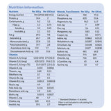KetoCal 4:1 Vanilla Powder nutrition information