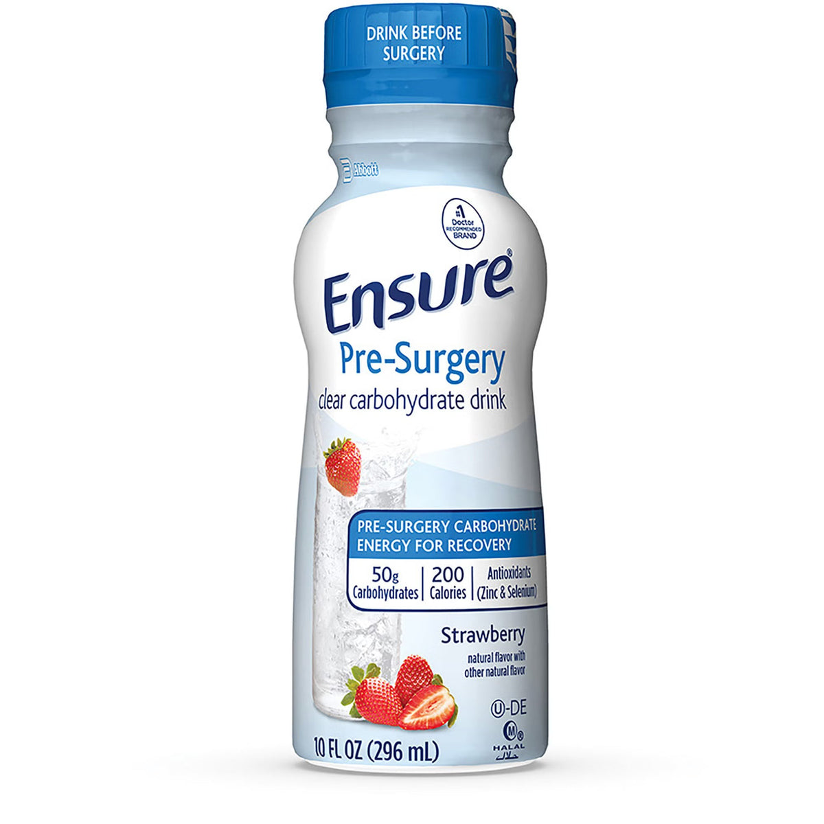 Ensure Pre-Surgery Clear Carbohydrate Drink Strawberry 10 oz 65044