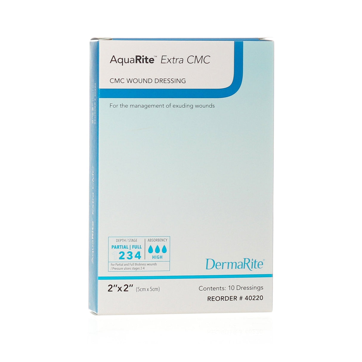 AquaRite™ Extra CMC 2" x 2" Wound Dressing - Box of 10