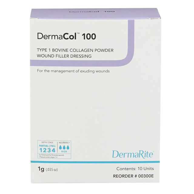 DermaCol™ 100 Collagen Wound Filler - Box of 10 - Medical Supply Surplus