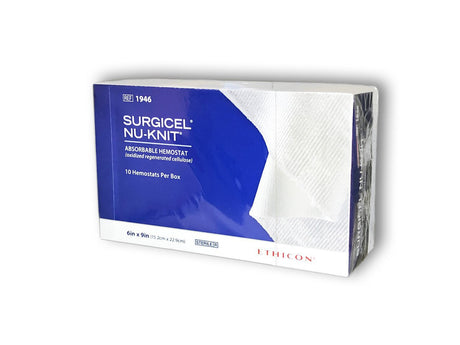Surgicel™ Nu-Knit 1946 6 x 9 Inch Absorbable Hemostat - 10/Box - Medical Supply Surplus