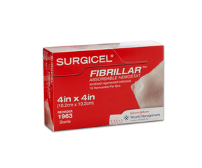 Surgicel® Fibrillar™ 1963 4 x 4 Inch Absorbable Hemostat - Medical Supply Surplus