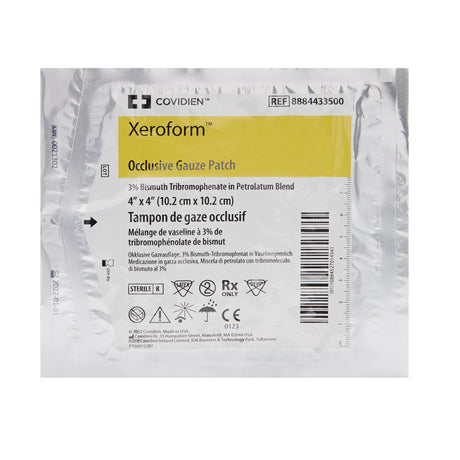 Xeroform™  4" x 4" Occlusive Gauze Patch - Box of 25 - Medical Supply Surplus