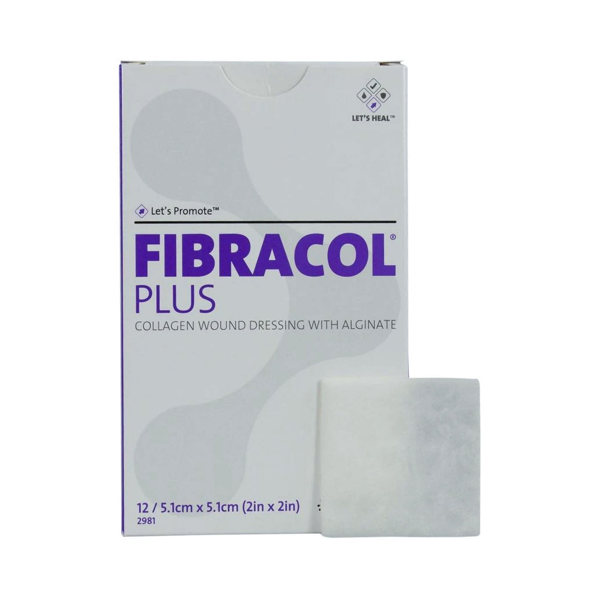 Fibracol™ Plus 2" x 2" Collagen Wound Dressing - Box of 12