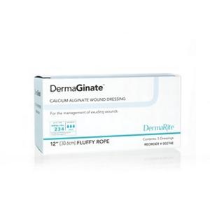 DermaGinate® 12" Fluffy Rope Calcium Alginate Dressing - Box of 5