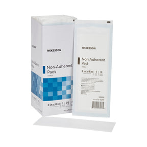 McKesson Non-Adherent 3" x 8" Pads - 16-4290 - Medical Supply Surplus