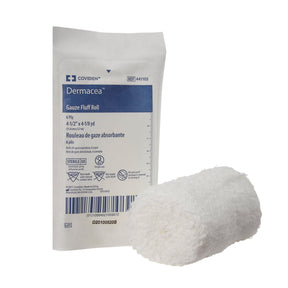 Dermacea™ 4-1/2 Inch X 4-1/10 Yard Fluff Bandage Roll- 441103 - Medical Supply Surplus