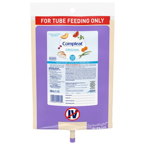 Compleat® Original 1.0 Ready to Hang Tube Feeding Formula 1000mL - 6/Case - Medical Supply Surplus