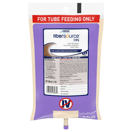 Fibersource® HN 1000mL Ready to Hang Tube Feeding Formula -  6/Case - Medical Supply Surplus