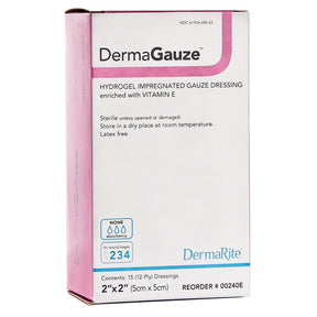 DermaGauze® 2" x 2" Dressing Hydrogel Wound Dressing - Medical Supply Surplus