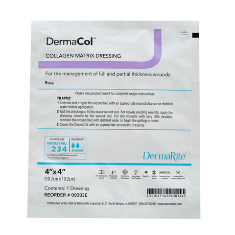 DermaCol™ 4 X 4 Collagen Matrix Dressing - Box of 10