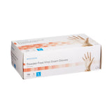 McKesson Vinyl Exam Gloves Large 14-138 box side
