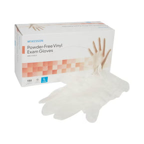 McKesson Vinyl Exam Gloves Large 14-138 box