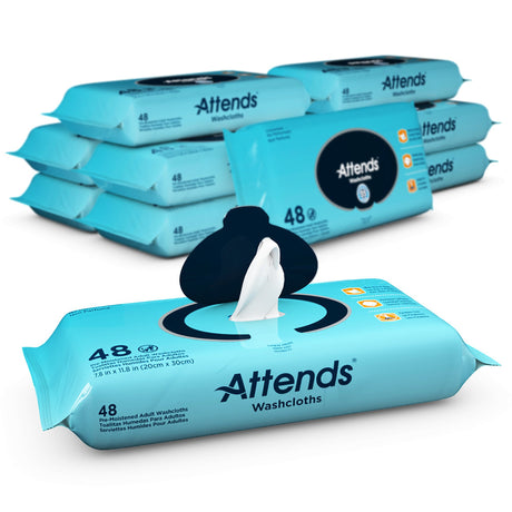 Attends® Unscented Personal Cleansing Wipe - 576/Case