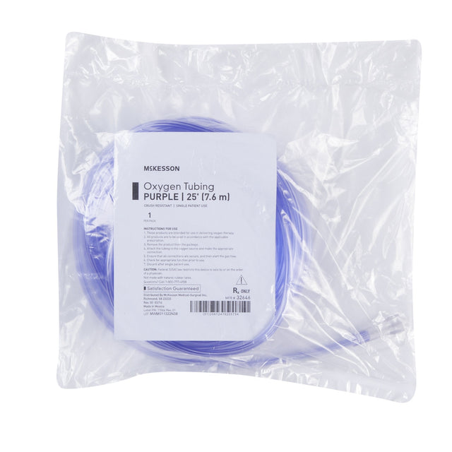 McKesson Oxygen Tubing - 25 Foot  - Case of 25 - Medical Supply Surplus