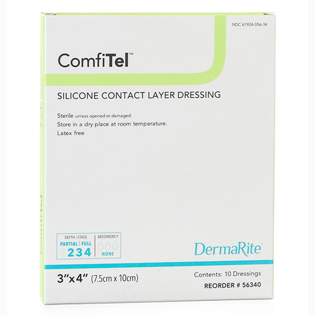 ComfiTel™ 3 x 4 Silicone Contact Dressing - 56340