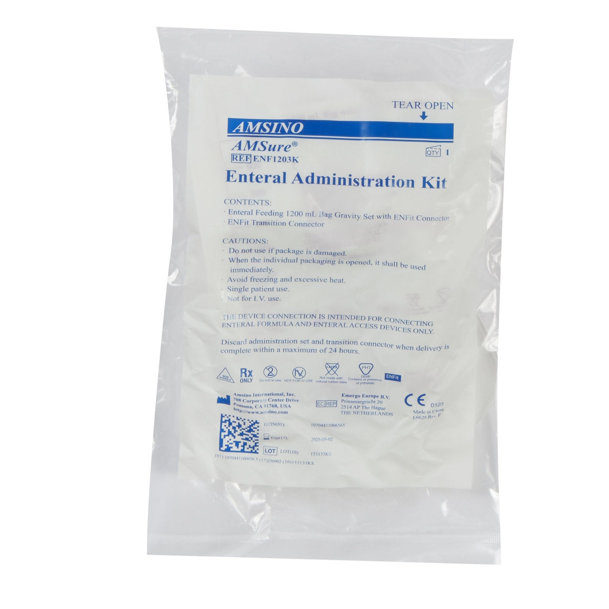 AMSure® 1200 mL Gravity Feeding Set - 30/Case