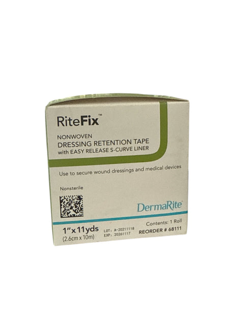 RiteFix™ 1" Non-Woven Dressing Retention Tape - 68111 - Medical Supply Surplus